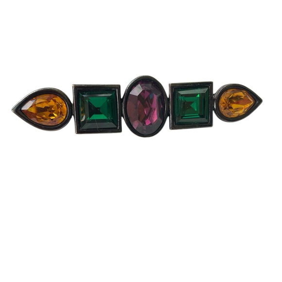Vintage YSL Faceted Crystal Brooch (t74) - Picture 3 of 7
